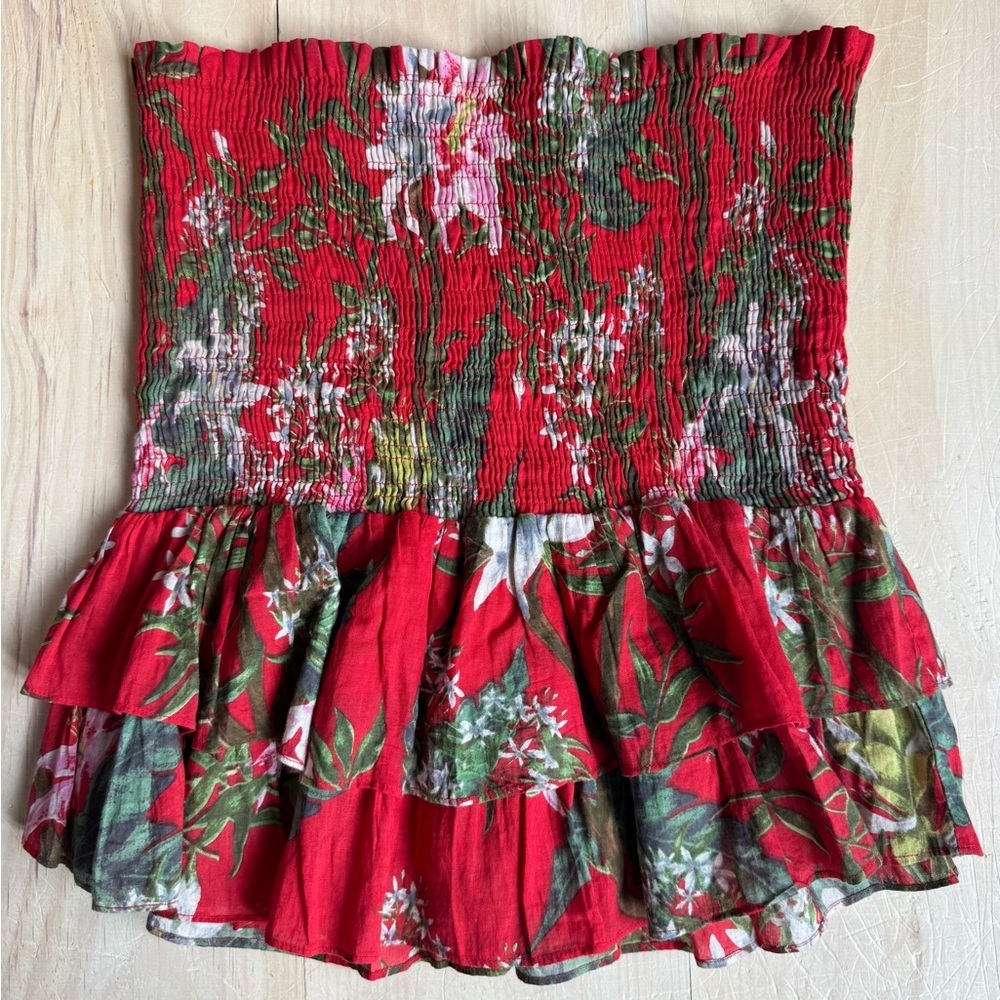 Etoile Isabel Marant Smocked Strapless Top